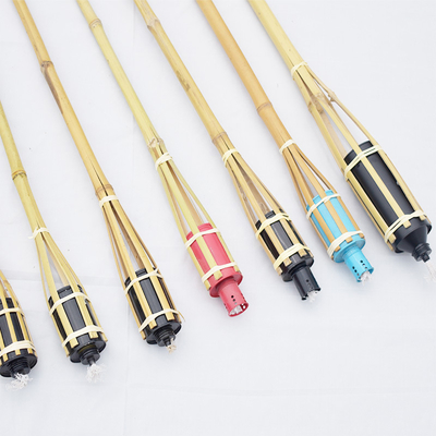 대가 120cm Bambu Torch 및 Stand Torch 정원 조경용 Bambu
