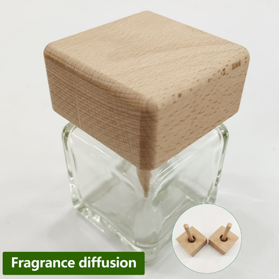 실린더/사각형 빈 에센셜 오일  Reed Diffuser Flask With Wooden Ball Stick